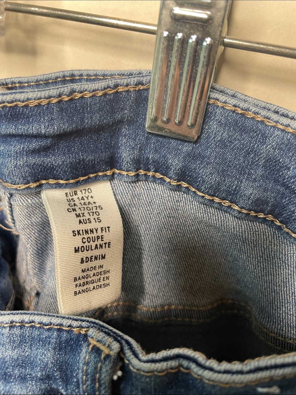 5 pk bundle of Youth Size 14 Girls Blue Jeans- Place ,Jordache, Old Navy - Picture 4 of 12
